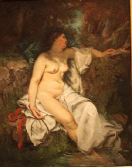 Gustave Courbet Bather Sleeping by a Brook oil painting image